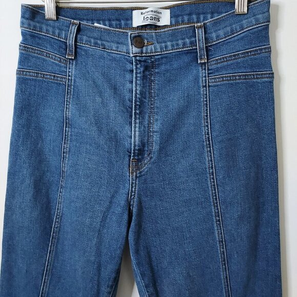 Reformation High Rise Suzie Jeans in Rhine Wash Size 29 - Picture 2 of 11
